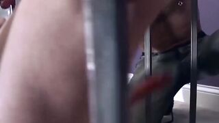 Muscle Punk's Bondage Dungeon - Suck & Fucked by Dominatrix with Leather Whip