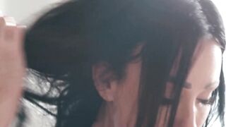 Hot MILF Gives Blowjob & Rides Dick Until He Explodes On Her Ass - POV
