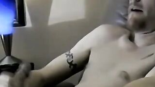 Hair Bear's Explosive Orgasm - Live Cam Show with Older Man