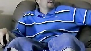 Hair Bear's Explosive Orgasm - Live Cam Show with Older Man