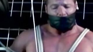 Bound Blue Balls - Bondage Domination of Muscular Guy's Dick & Ball Sack
