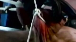 Bound Blue Balls - Bondage Domination of Muscular Guy's Dick & Ball Sack