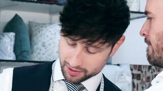 Dressed To Impress - Hot Blonde Babe Fucks Her New Suit Model And His Hard Dick