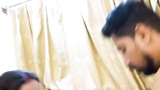 Desi Couple's Passionate Intimate Moment Before Party