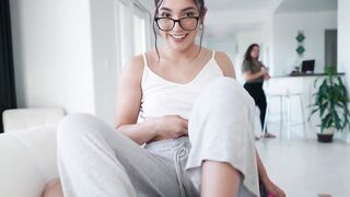 Step-Daughter's Hot Blonde BFF Steals Mommy For A Wild Threesome