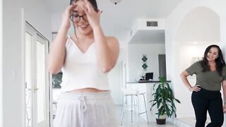 Step-Daughter's Hot Blonde BFF Steals Mommy For A Wild Threesome