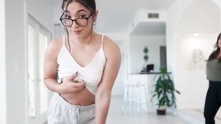 Step-Daughter's Hot Blonde BFF Steals Mommy For A Wild Threesome