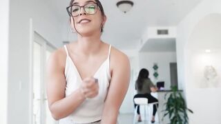 Step-Daughter's Hot Blonde BFF Steals Mommy For A Wild Threesome