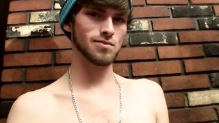 Beard-Stroking Straight Guy Jerks Off Big Dick & Blasts Huge Load