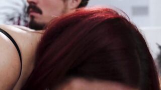 Redheaded Milf Natasha Nicely Rides A Hard Dick And Gets Covered In Jizz