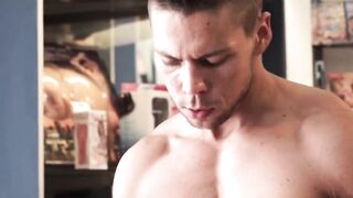 Solo Hottie Angelo Godschak Shows Off His Hot Body & Masturbates