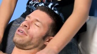 Three's A Charm - Handsome Guy Joins Twink Duo For Throat-Fucking Foursome