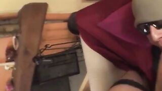 3way FFM threesome action featuring transgender babe & her two studs