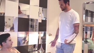 Ink-Showered Twinks Raw Anal Threesome