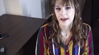 RebeccaVangaurd - Office Slut Fucked Hard By Boss In POV Style