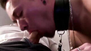 Big Beef Daddy Piercing Young Twink's Ass in Raw Anal Sex