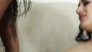 Lesbian Heaven - Girl-on-girl passion with sensual kissing, fingering & orgasm
