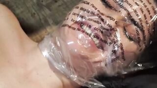 Bondage Slave Girl Enduring Pain in Rough BDSM Session