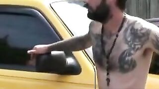Hair Bear Barebacking Beefcake" or "Bearded Muscle Daddies Raw Fuck Hardcore Anal Action