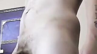 Stud Iceberg's Meat Log Stroking Session - Huge Load on Camera Lens