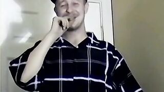 Stud Iceberg's Meat Log Stroking Session - Huge Load on Camera Lens