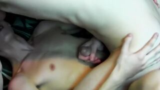 Skinny Guy Riding His Lover's Dick With Passion - Erotic Romance