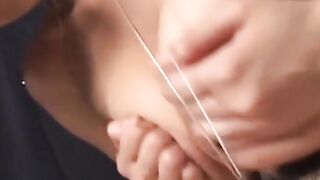 Asian Bombshell Faceshot - Hard Core Blow Job & Facial On Big Natural Boobs