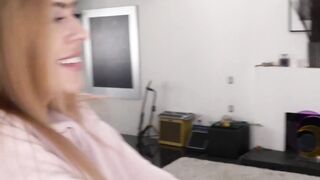 Step-Dad's Big Dick Fucks Step Daughters in Threesome