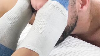 Erotic Footjob With Beard Stroking - Black Beauties