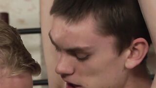 Twinks Bondage Fantasy - Blindfolded Twunk Sucks Master's Dick & Gets Spanked