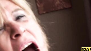Mature MILF Submissive Plays With Young Guy And Pleasures Him