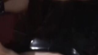 Busty BDSM Mistress Dominates Two Slaves in Leather Bondage Play