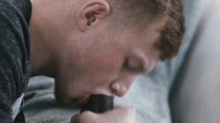 Redheaded Twink's Ass Fucked Raw By Black Jocks in Threesome
