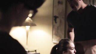 Wife's Watching As Husband Fucks Hot Blonde Step-Daughter In Marriage Bed