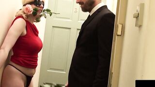 Bondage Blossom - Submissive MILF Swinger Plays Dual Roles in Threesome