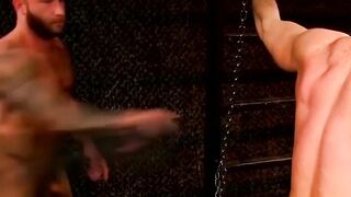 Bondage Domination - Hard Whipping of BDSM Slave by Dominatrix