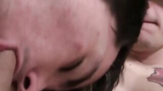 Passionate Kissing Couple Share Intense Anal Sex & Facial