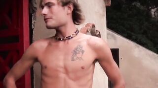 Slender Thrusting His Hard-Body On Beach Front Balcony With Hot Guy - Anal