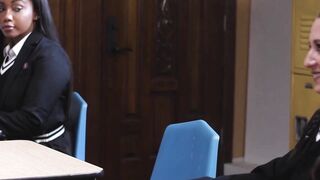 Blacked Out - Interracial Threesome with Ebony Beauties Freja Von Dood & Lil'Star Fire