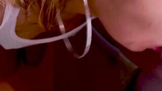 Attractive Bombshell Blonde Arline Aurora Gets Fucked Hard And Swallows His Load