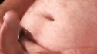 Hairiest Old Guy Jerking Off And Splattering A Massive Load
