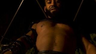 Black Hunk Edges White Guy in Intense BDSM Scene