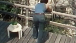 Retrodudess.com : Anal Play with Hunk in Outdoor Terrance