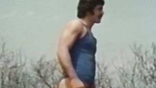 Retrodudess.com : Anal Play with Hunk in Outdoor Terrance