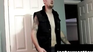Black Bad Boy's Ass Drilled by Nerdy White Guy - Hardcore Anal Sex