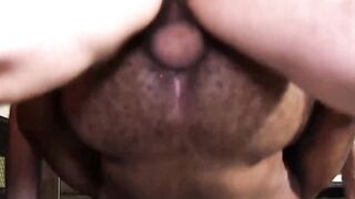 Hairy Assed Stud - Big Dick Pounding Hunk's Hairless Body