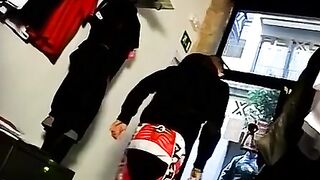 Bondage Babe's Ass Spanked Red By Friend In Rough Bondage Play
