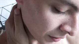 Ink-Stained Twinks Bareback Threesome Frenzy