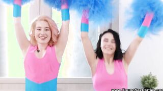 Young Sex Parties - College cheerleaders Sara Rich, Milana 3 way