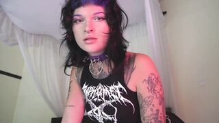 pov: your Gothic Stepsis Gags on your Penis